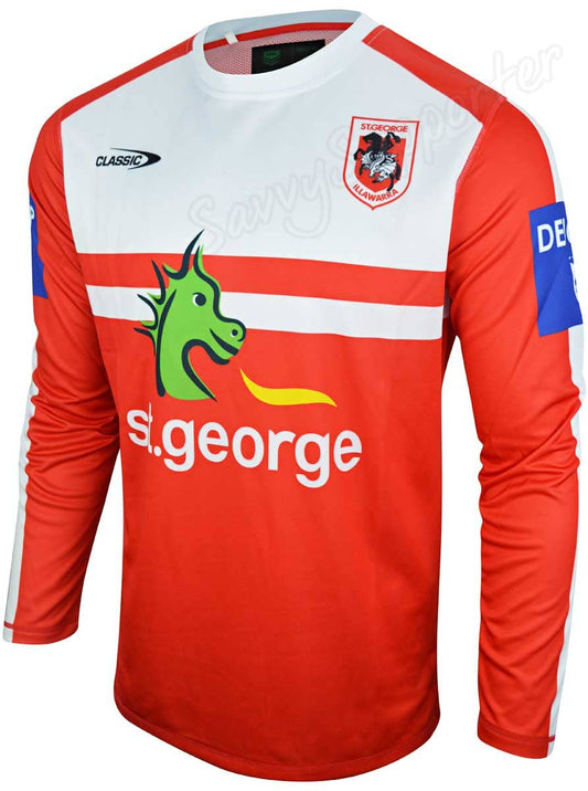 St George Dragons Long Sleeve Training Shirt