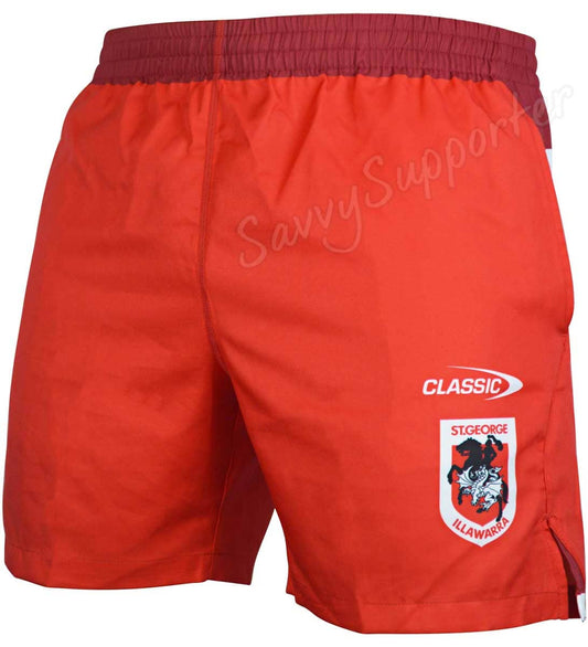 St George Dragons NRL Mens Red Training Shorts