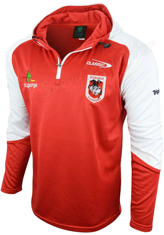 St George Dragons NRL Mens 1/4 Zip Hoodie