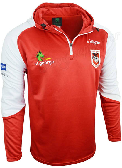 St George Dragons NRL Mens 1/4 Zip Hoodie