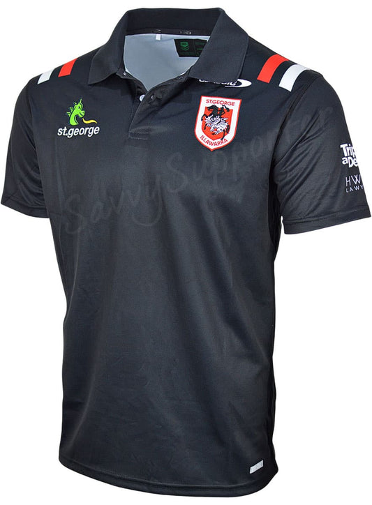 St George Dragons 2024 NRL Mens Media Polo Shirt