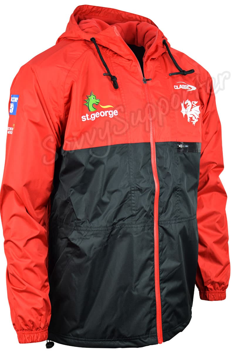 St George Dragons 2024 NRL Mens Wet Weather Jacket