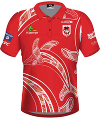 St George Dragons 2023 NRL Mens Indigenous Polo Shirt