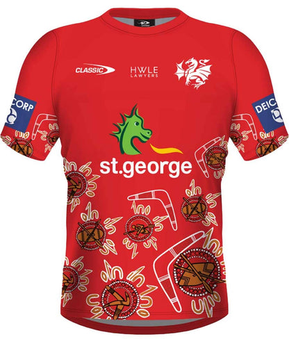 St George Dragons 2023 NRL Mens Indigenous Training Shirt