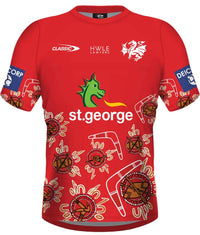 St George Dragons 2023 NRL Mens Indigenous Training Shirt