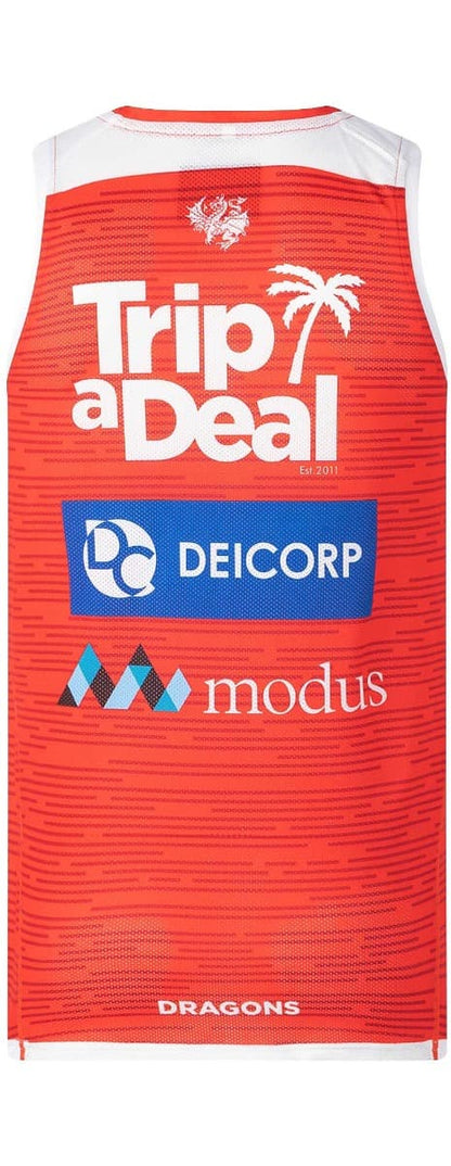 St George Dragons Classic NRL Mens Red Training Singlet