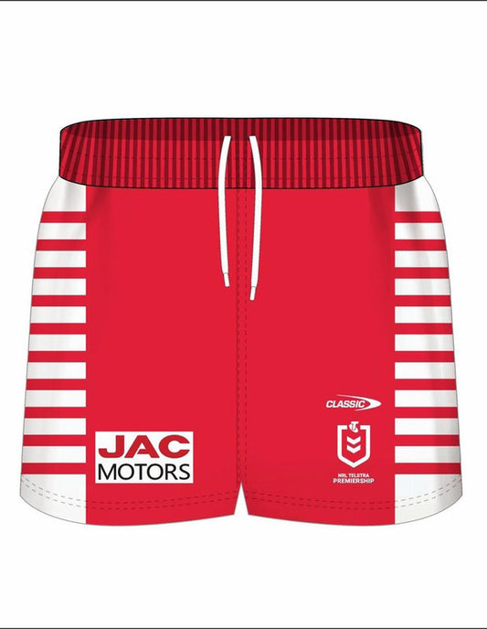 St George Dragons 2026 NRL Mens Alternate On Field Shorts