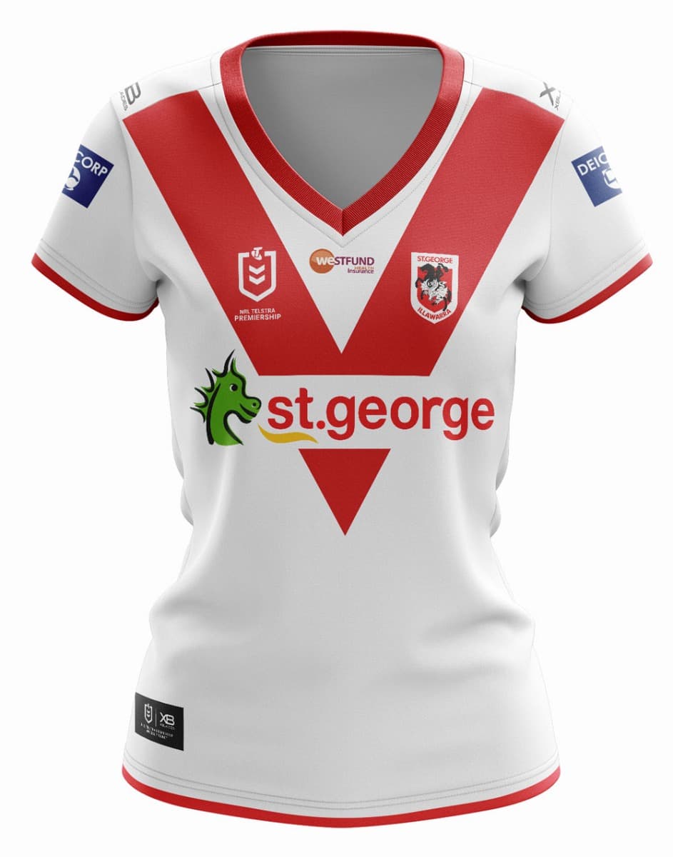 St George Dragons NRL Ladies Home Jersey