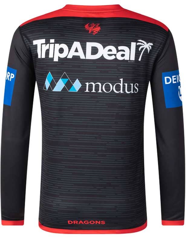 St George Dragons Classic NRL Mens Long Sleeve Training Tee