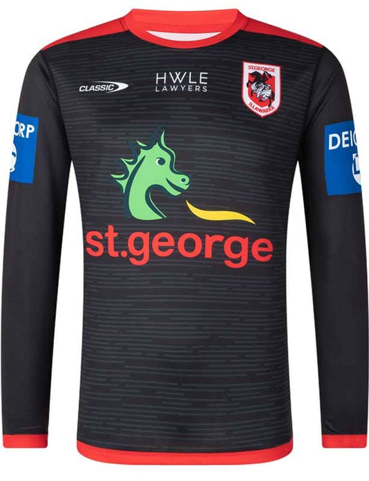 St George Dragons Classic NRL Mens Long Sleeve Training Tee
