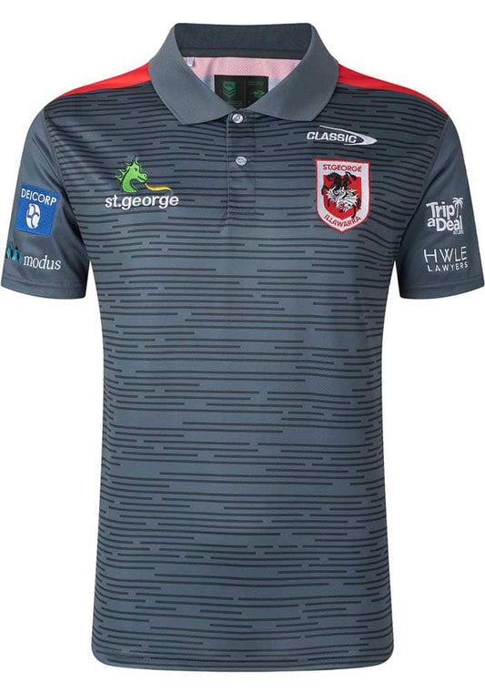 St George Dragons Classic NRL Mens Media Polo Shirt