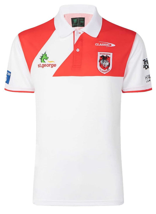 St George Dragons 2023 NRL Mens Media Polo Shirt