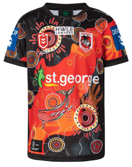 St George Dragons Dragons Classic NRL Kids Indigenous Jersey