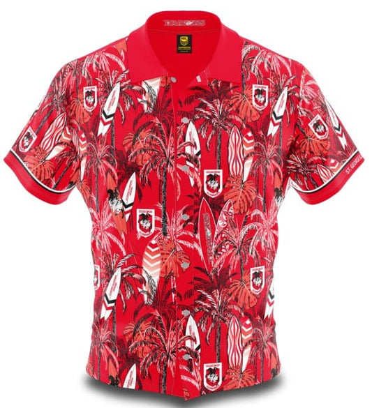 St George Dragons Mens NRL Hawaiian Shirt