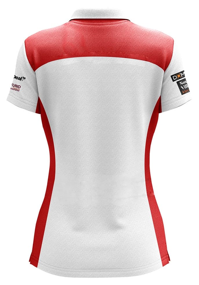St George Dragons NRL White Ladies Media Polo Shirt