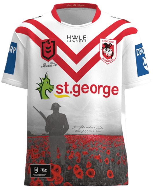 St George Dragons 2023 NRL Mens Anzac Jersey