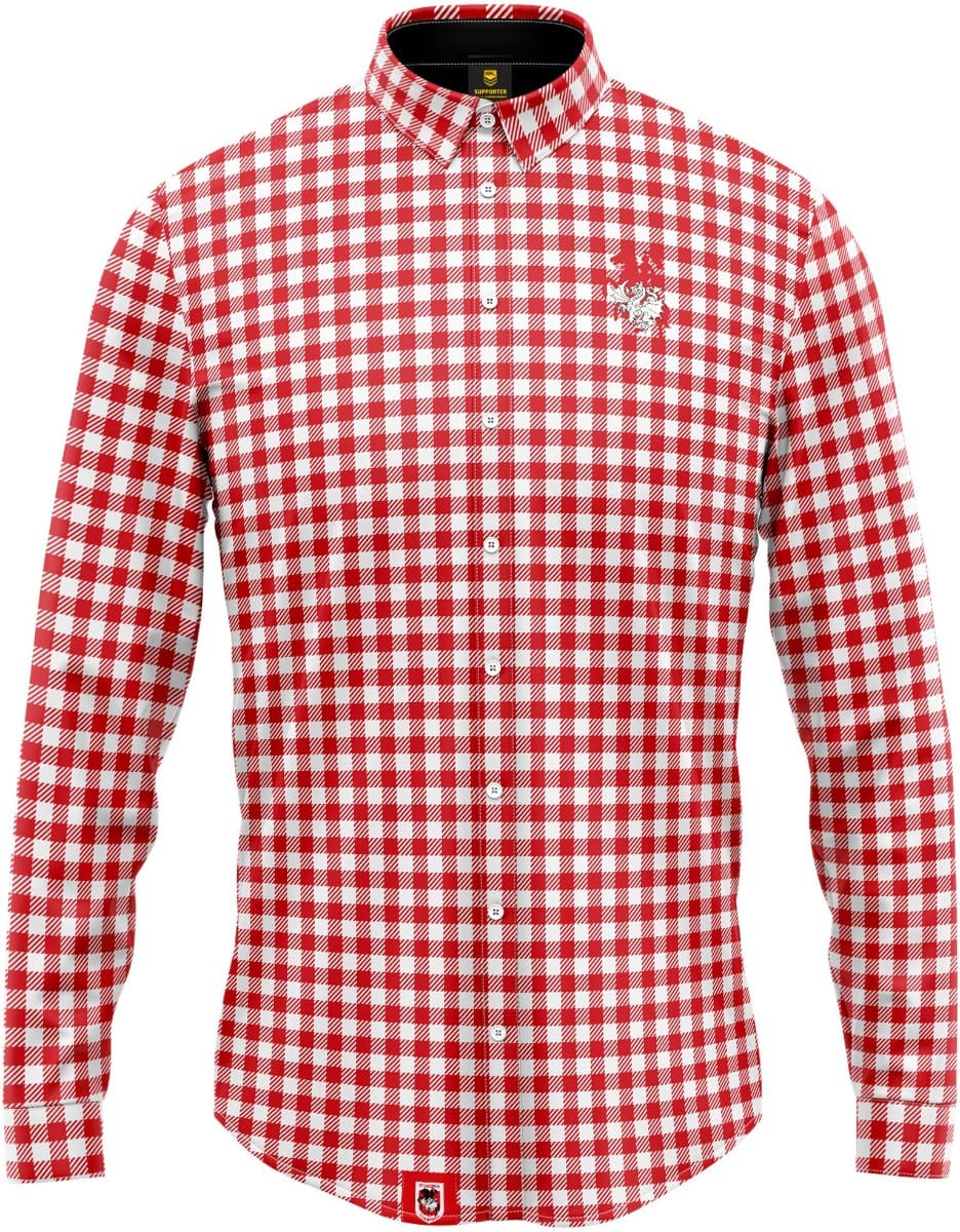 St George Dragons NRL Mens Dawson Business Shirt
