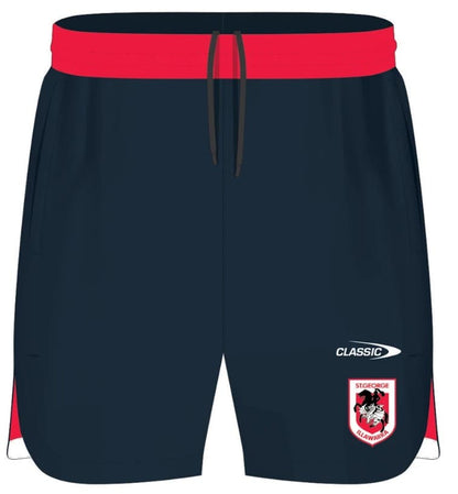 St George Dragons NRL Mens Grey Training Shorts