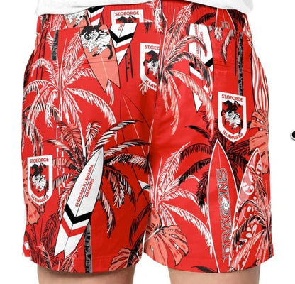 St George Dragons NRL Mens Hawaiian Shorts