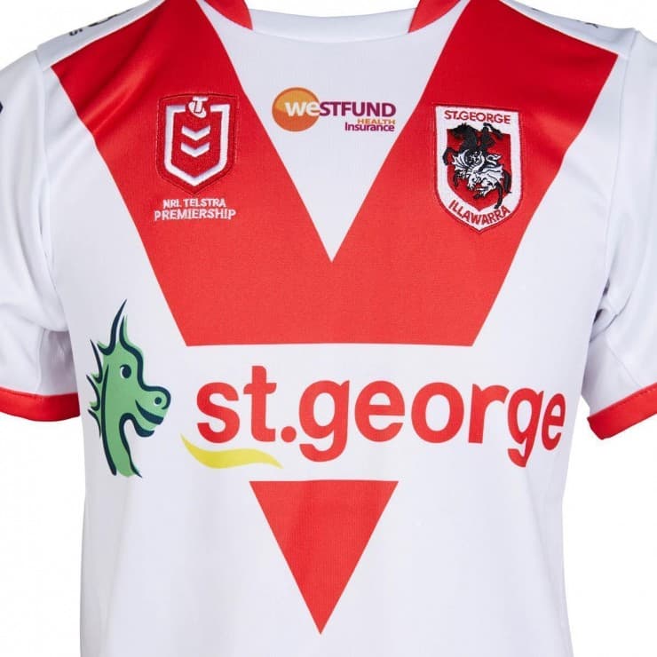 St George Dragons NRL Kids Home Jersey