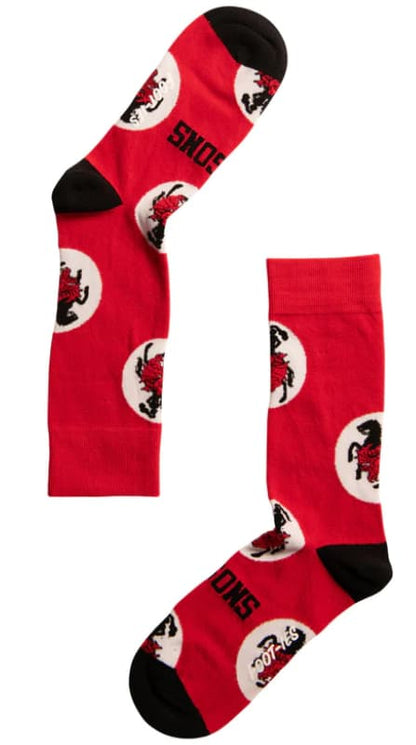 St George Dragons NRL Adults Logo Dots Socks