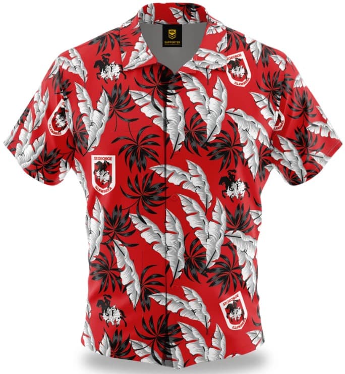 St George Dragons NRL Paradise Hawaiian Shirt