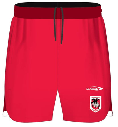St George Dragons NRL Mens Red Training Shorts