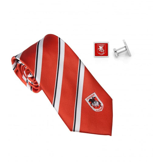 St George Dragons NRL Cuff Links and Tie Gift Set