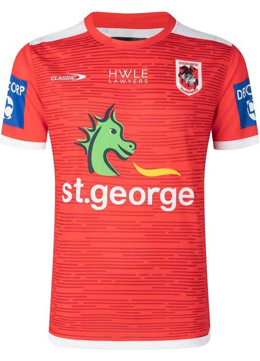 St George Dragons Classic NRL Mens Red Training Shirt