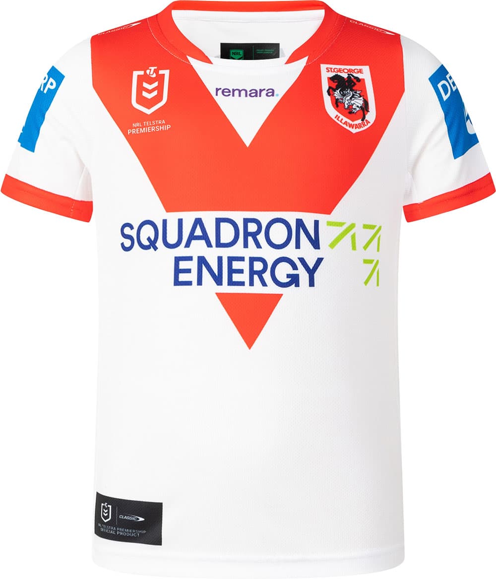 St George Dragons 2025 NRL Kids Home Jersey