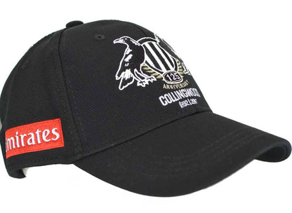 Collingwood Magpies AFL Black Media Cap