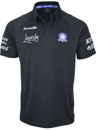 Canterbury Bulldogs 2025  NRL Mens Black Media Polo Shirt