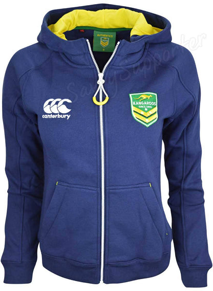 Australian Kangaroos Ladies Zip Thru Hoodie