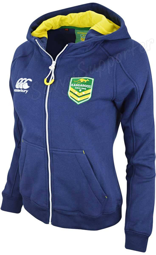 Australian Kangaroos Ladies Zip Thru Hoodie