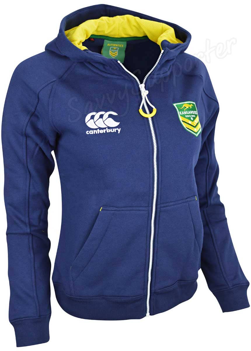 Australian Kangaroos Ladies Zip Thru Hoodie