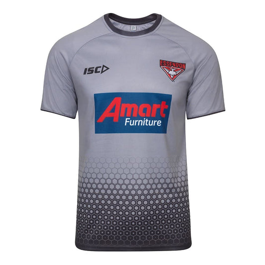 Essendon Bombers AFL Mens Grey Training Shirt