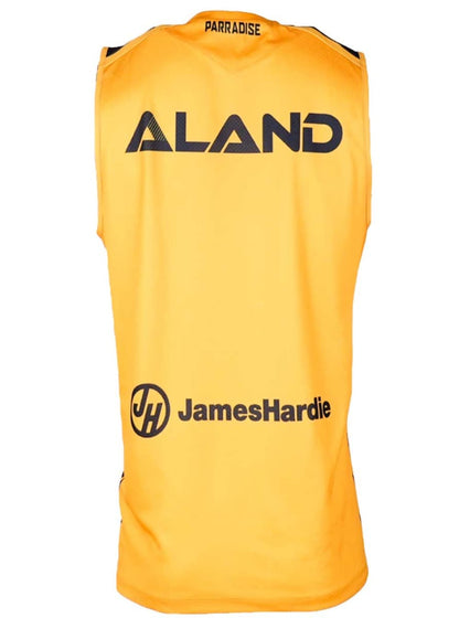 Parramatta Eels 2025 NRL Mens Yellow Training Singlet