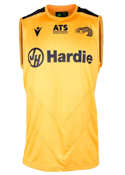 Parramatta Eels 2025 NRL Mens Yellow Training Singlet