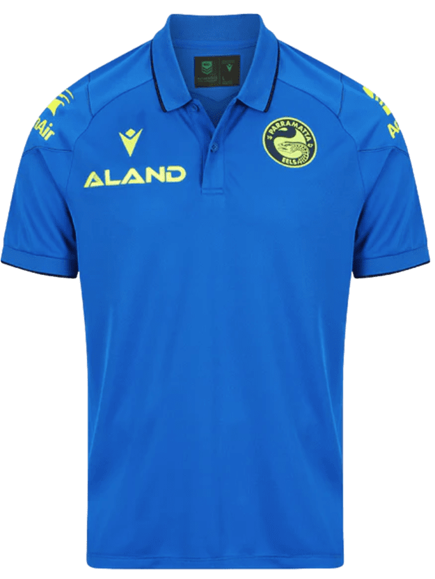 Parramatta Eels 2024 NRL Mens Light Blue Polo Shirt