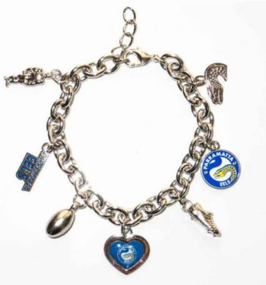 Parramatta Eels NRL Ladies Charm Bracelet
