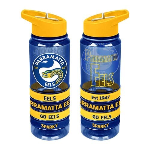 Parramatta Eels NRL 650ml Tritan Bottle with Bands