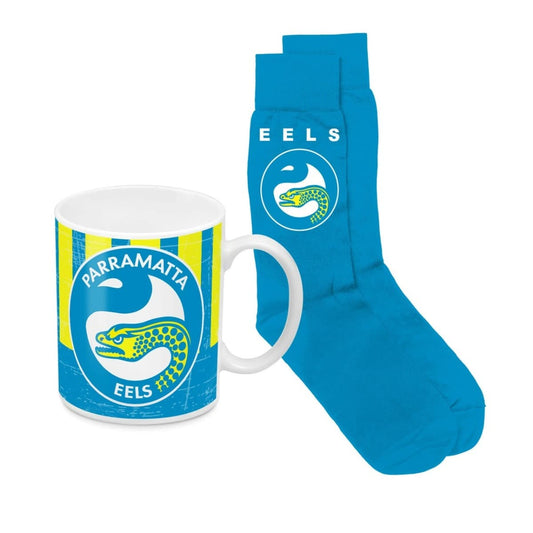 Parramatta Eels NRL Heritage Mug and Sock Pack