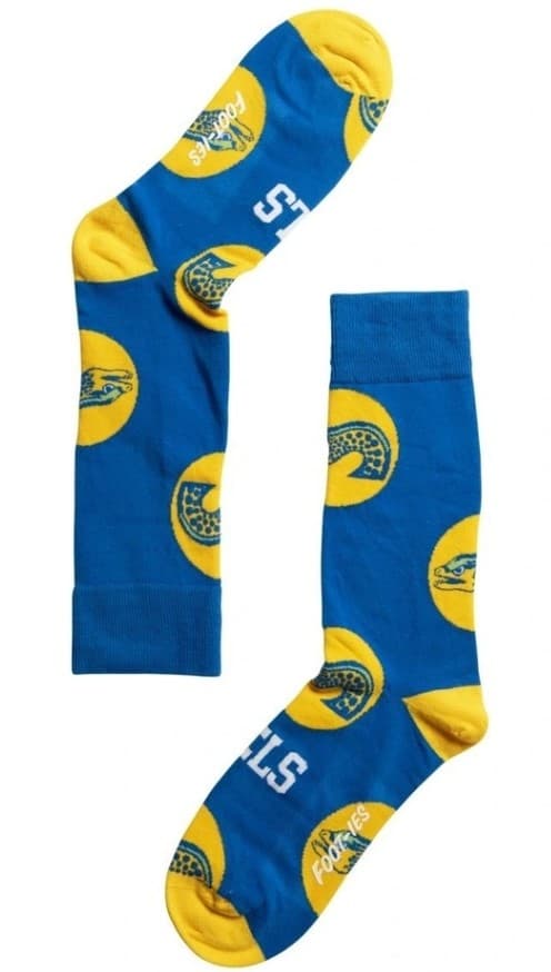 Parramatta Eels NRL Mens Logo Dots Socks Blue