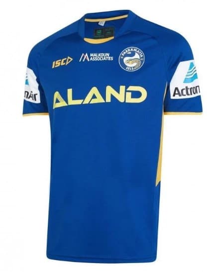 Parramatta Eels NRL Mens Marine Gold Training Shirt