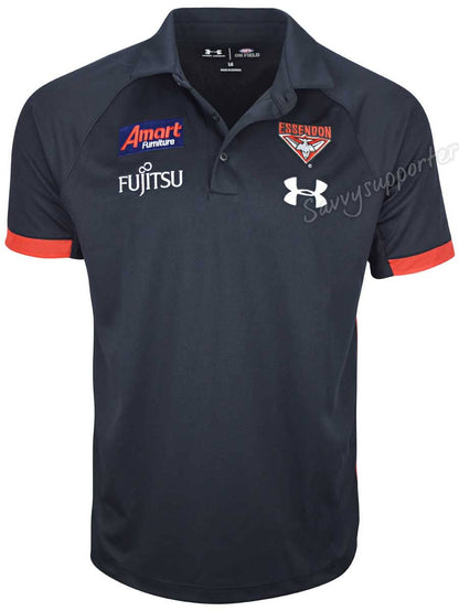 Essendon Bombers AFL Mens Media Polo Shirt
