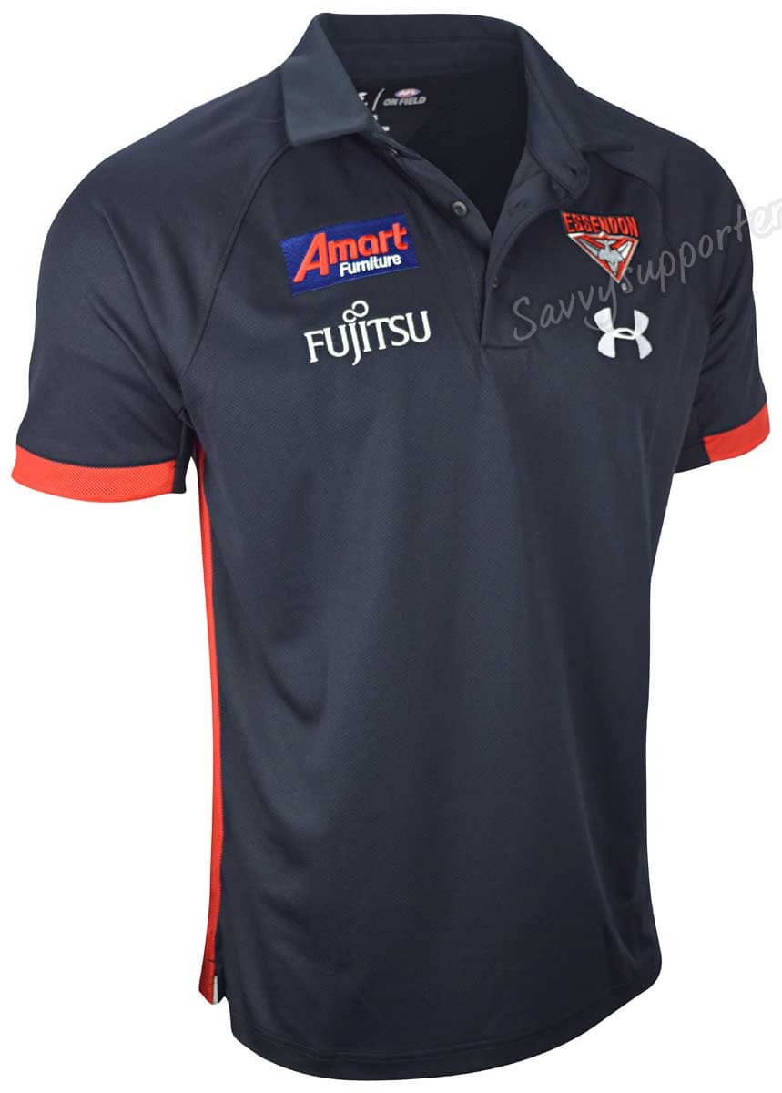 Essendon Bombers AFL Mens Media Polo Shirt