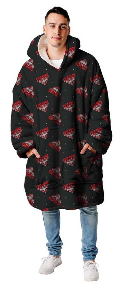 Essendon Bomber AFL Adults Oversized Flanket Hoody