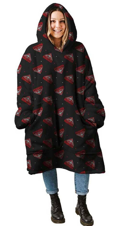 Essendon Bomber AFL Adults Oversized Flanket Hoody