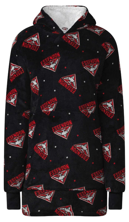 Essendon Bomber AFL Adults Oversized Flanket Hoody