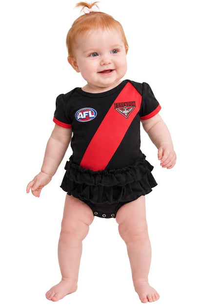Essendon Bombers AFL Baby Girls Footysuit